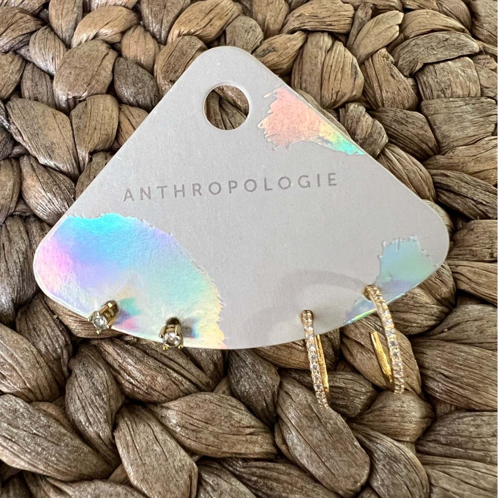 Anthropologie Gold Earrings